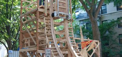 Drewniany rollercoaster, czyli jak bawią się studenci