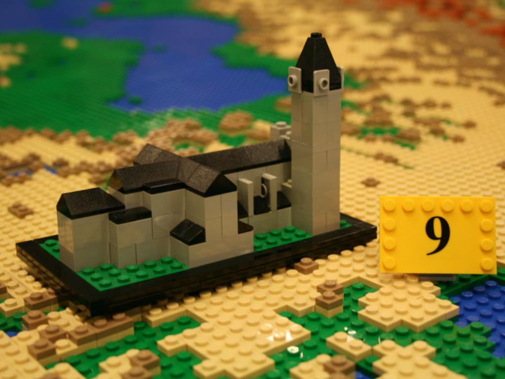Mapa Europy z klocków LEGO