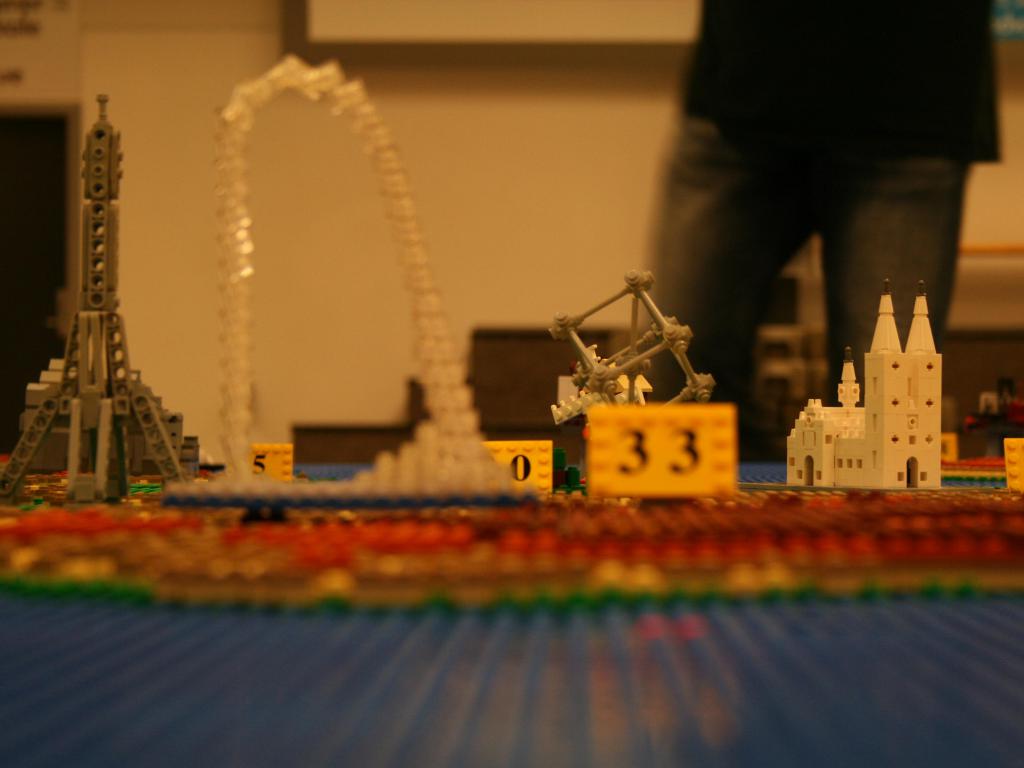 Mapa Europy z klocków LEGO