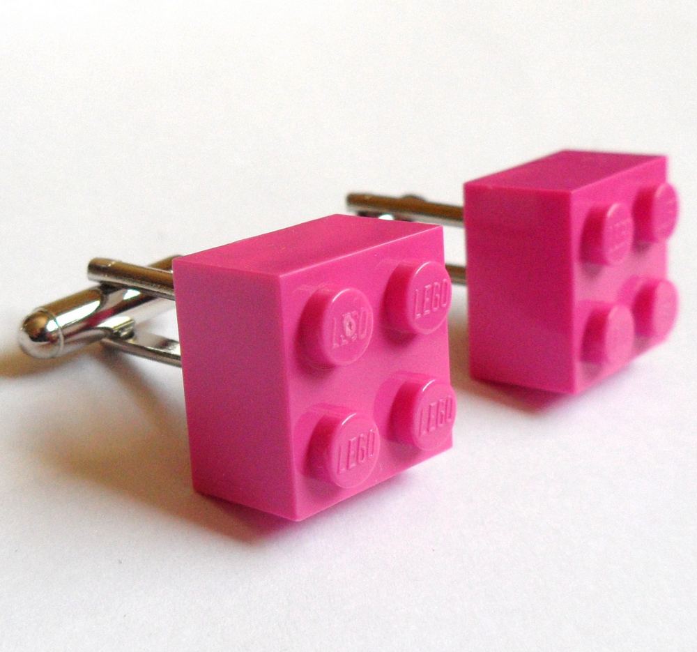 Spinki do mankietów z klocków Lego dla prawdziwych twardzieli