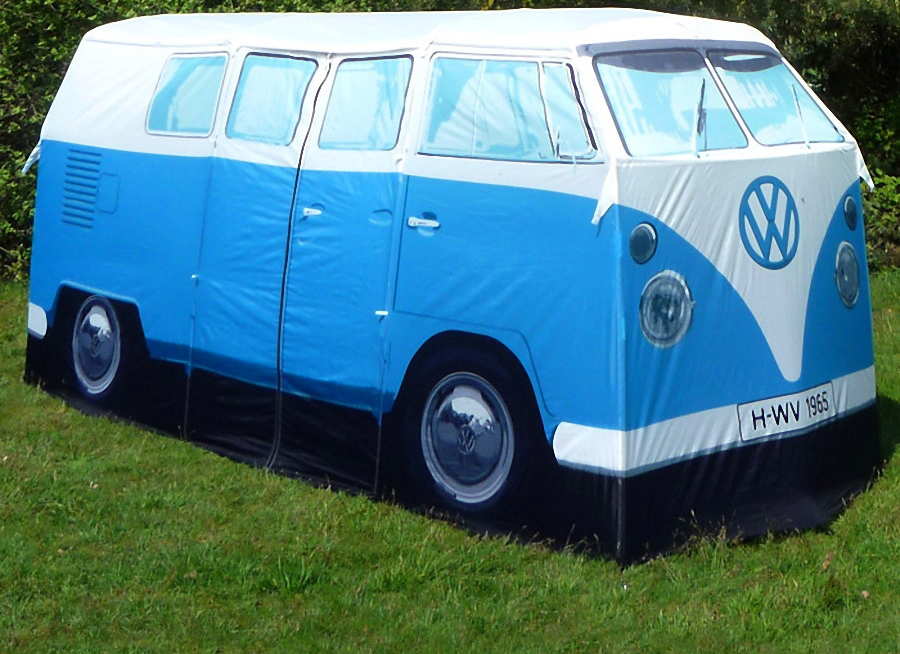 VW Camper jako namiot dla czterech osób