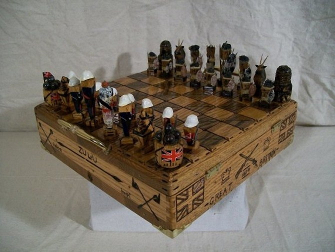 Zulu War 1879 - zestaw szachów dla kolekcjonerów