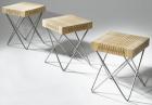 Elastyczny stołek z drewna