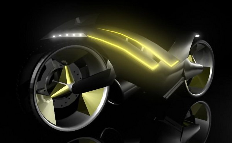 Factor 4 - futurystyczny motocykl przyszłości