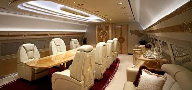 Luksusowe wnętrza samolotów