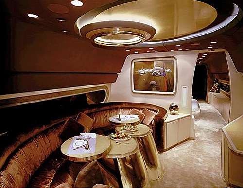 Luksusowe wnętrza samolotów