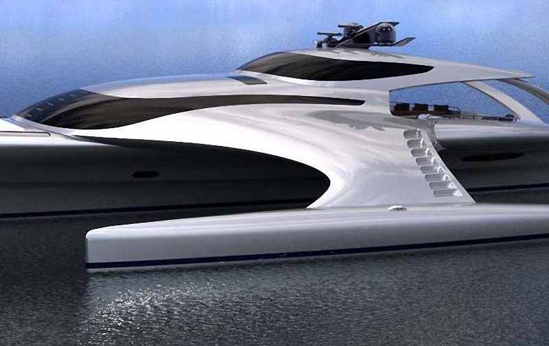 Trimaran Adastra - luksusowy super jacht