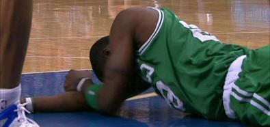 NBA: Mickael Pietrus z Boston Celtics groźnie upadł na parkiet - jest w szpitalu
