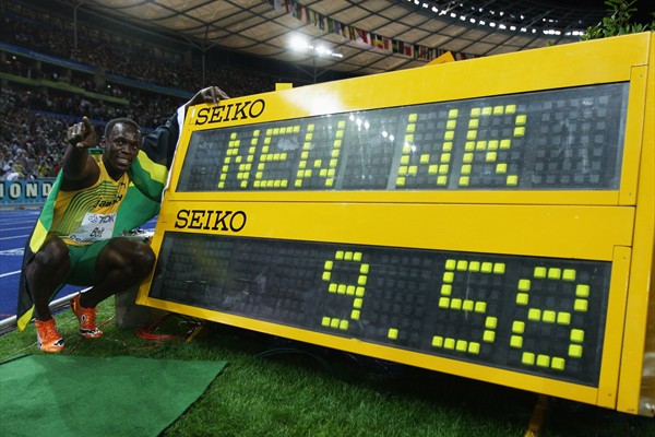 Lekkoatletyka: Usain Bolt rozpędza się - 9,76 s