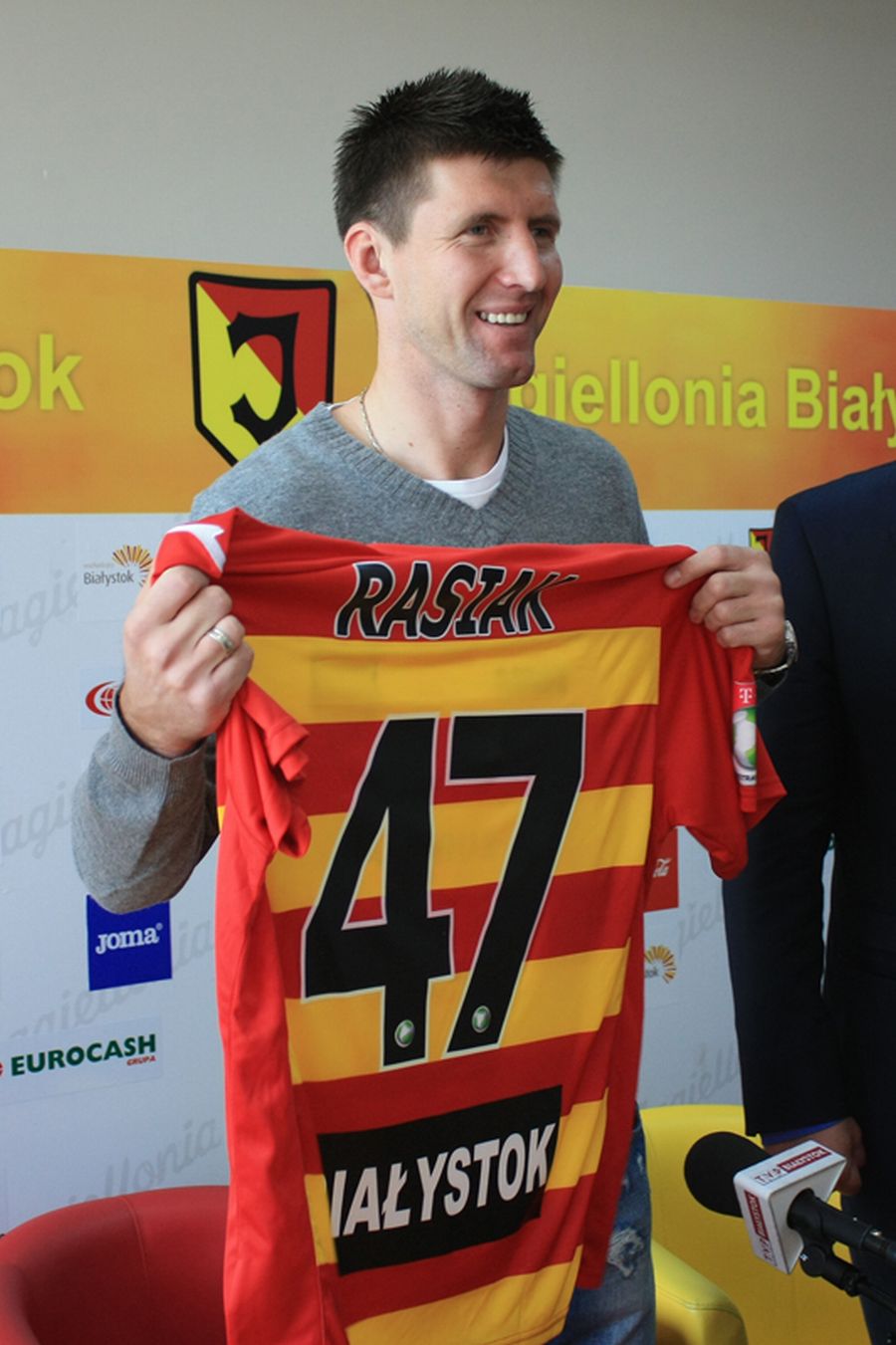 Grzegorz Rasiak oficjalnie piłkarzem Jagiellonii Białystok