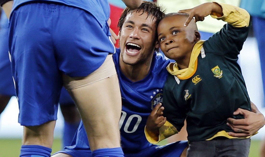 Neymar ze swoim kibicem