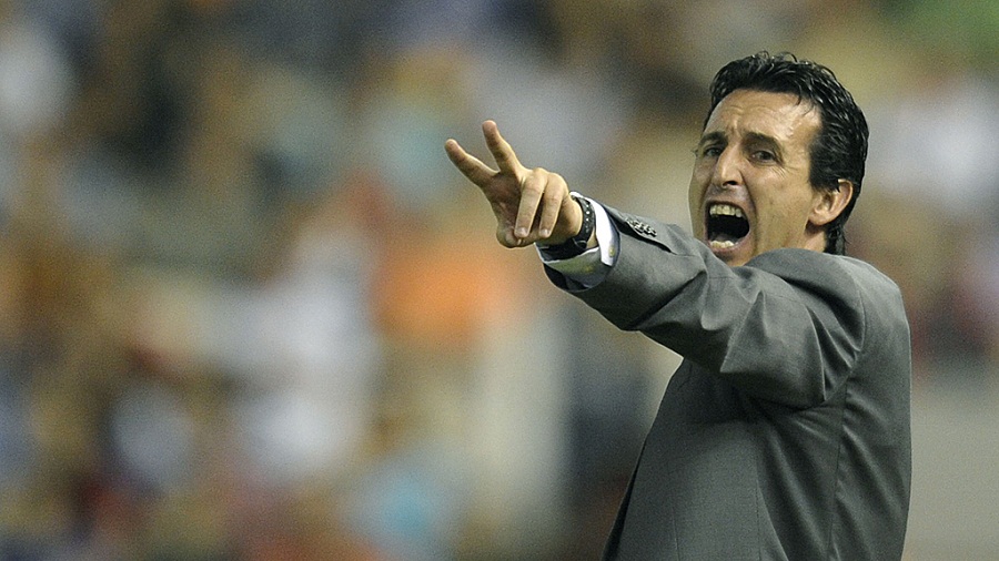 Unai Emery - popisy trenera Valencii CF podczas spotkań Primera Division 