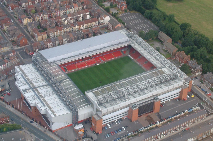 Stadion piłkarski w Liverpoolu