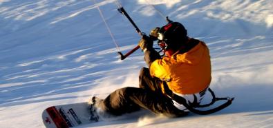 Snowkiting, czyli latawiec, deska lub narty i wiatr