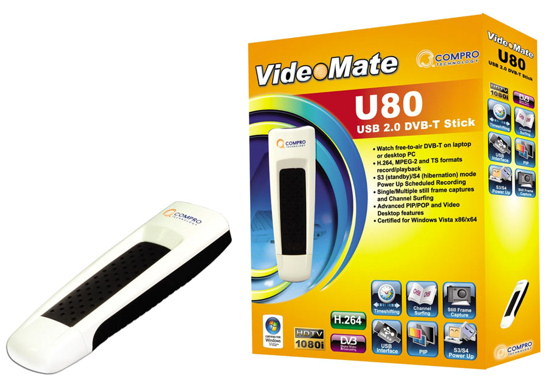 Compro VideoMate U80 USB Tuner