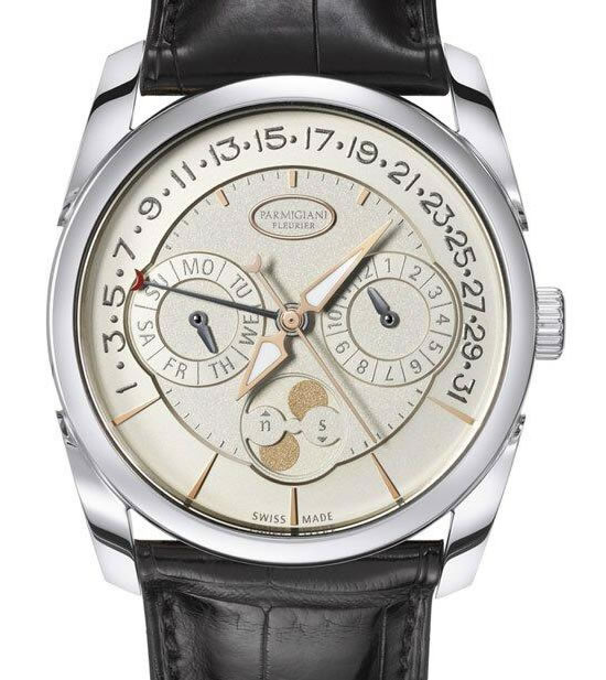 Parmigiani Tonda Retrograde Annual Calendar - zegarek z 18-karatowego złota